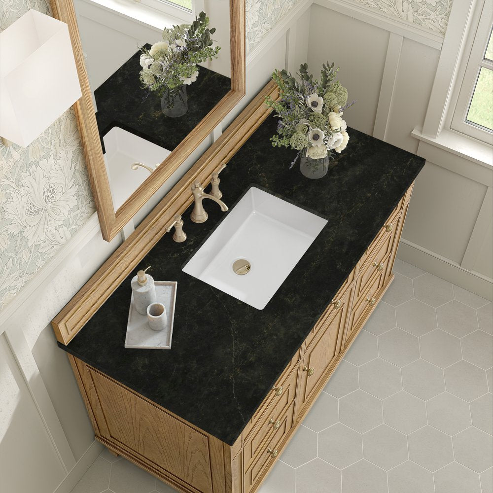 James Martin - Lorelai 48" Single Vanity, Light Natural Oak, w/ 3 CM Phantome Eclos Top - 424-V48-LNO-3PHT view 7