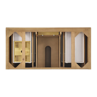 James Martin - Lorelai 48" Single Vanity, Light Natural Oak, w/ 3 CM Siberian Silestone Top - 424-V48-LNO-3SFR view 6
