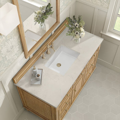 James Martin - Lorelai 48" Single Vanity, Light Natural Oak, w/ 3 CM Siberian Silestone Top - 424-V48-LNO-3SFR view 7