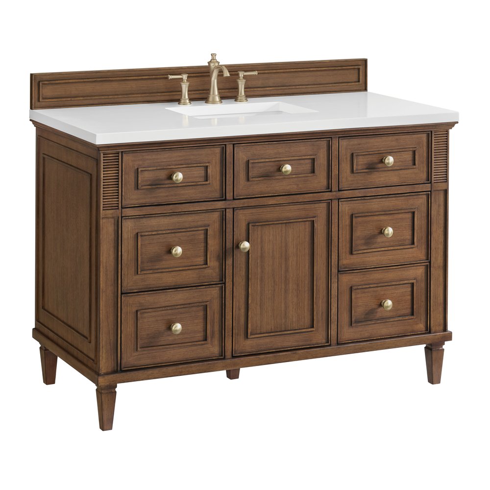 James Martin - Lorelai 48" Single Vanity, Mid-Century Walnut - 424-V48-M-WLT view 4