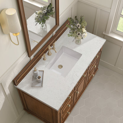 James Martin - Lorelai 48" Single Vanity, Mid-Century Walnut w/ 3 CM Lime Delight Silestone Top - 424-V48-WLT-3LDL view 8