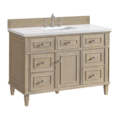 James Martin - Lorelai 48" Single Vanity, Whitewashed Oak - 424-V48-M-WWO view 5