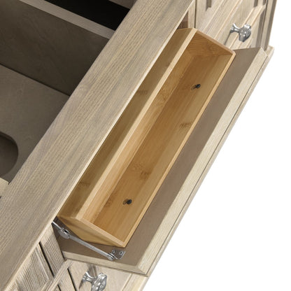 James Martin - Lorelai 48" Single Vanity, Whitewashed Oak w/ 3 CM Parisien Bleu Silestone Top w/FreePower Wireless Charger - 424-V48-WWO-FPBL view 14