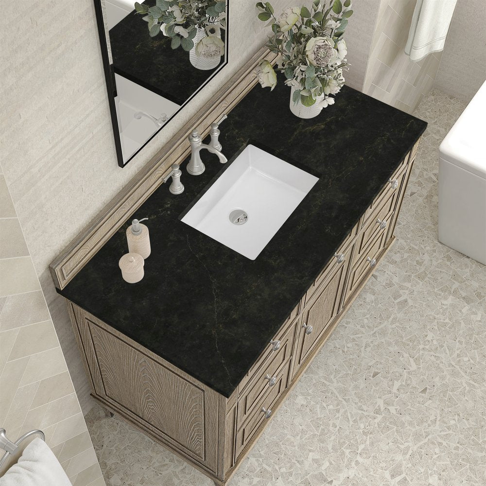 James Martin - Lorelai 48" Single Vanity, Whitewashed Oak, w/ 3 CM Phantome Eclos Top - 424-V48-WWO-3PHT view 7