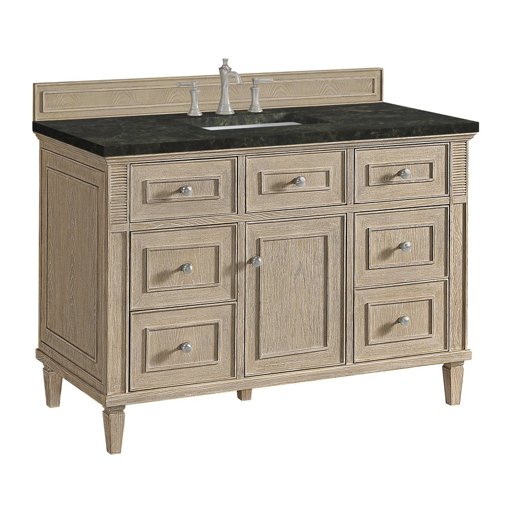 James Martin - Lorelai 48" Single Vanity, Whitewashed Oak, w/ 3 CM Phantome Eclos Top - 424-V48-WWO-3PHT view 10