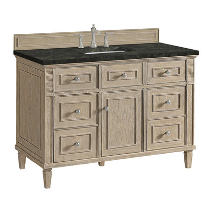 James Martin - Lorelai 48" Single Vanity, Whitewashed Oak, w/ 3 CM Phantome Eclos Top - 424-V48-WWO-3PHT view 10