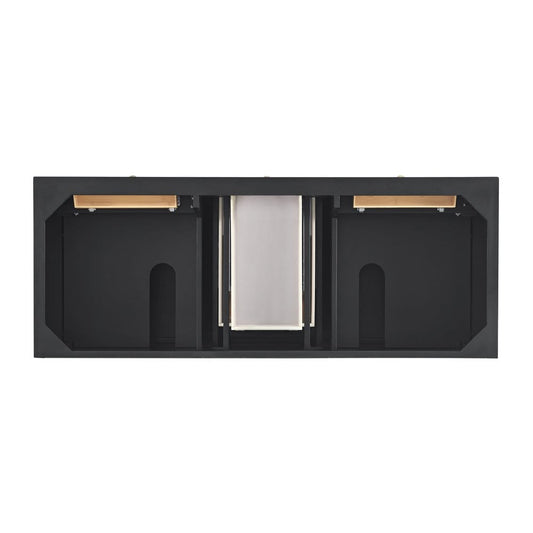 James Martin - Lorelai 60" Double Vanity, Black Onyx - 424-V60D-M-BKO view 2