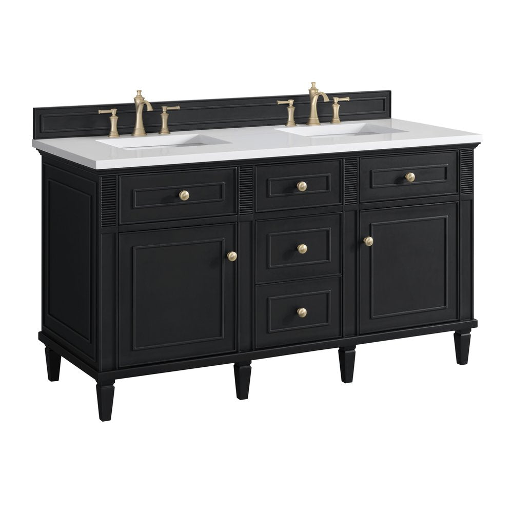 James Martin - Lorelai 60" Double Vanity, Black Onyx - 424-V60D-M-BKO view 5