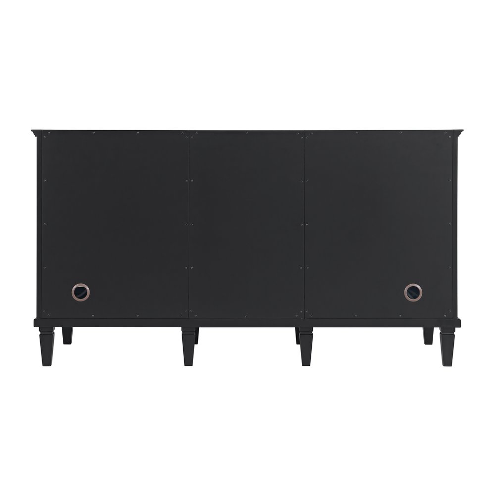 James Martin - Lorelai 60" Double Vanity, Black Onyx w/ 3 CM Charcoal Soapstone Silestone Top - 424-V60D-BKO-3CSP view 9