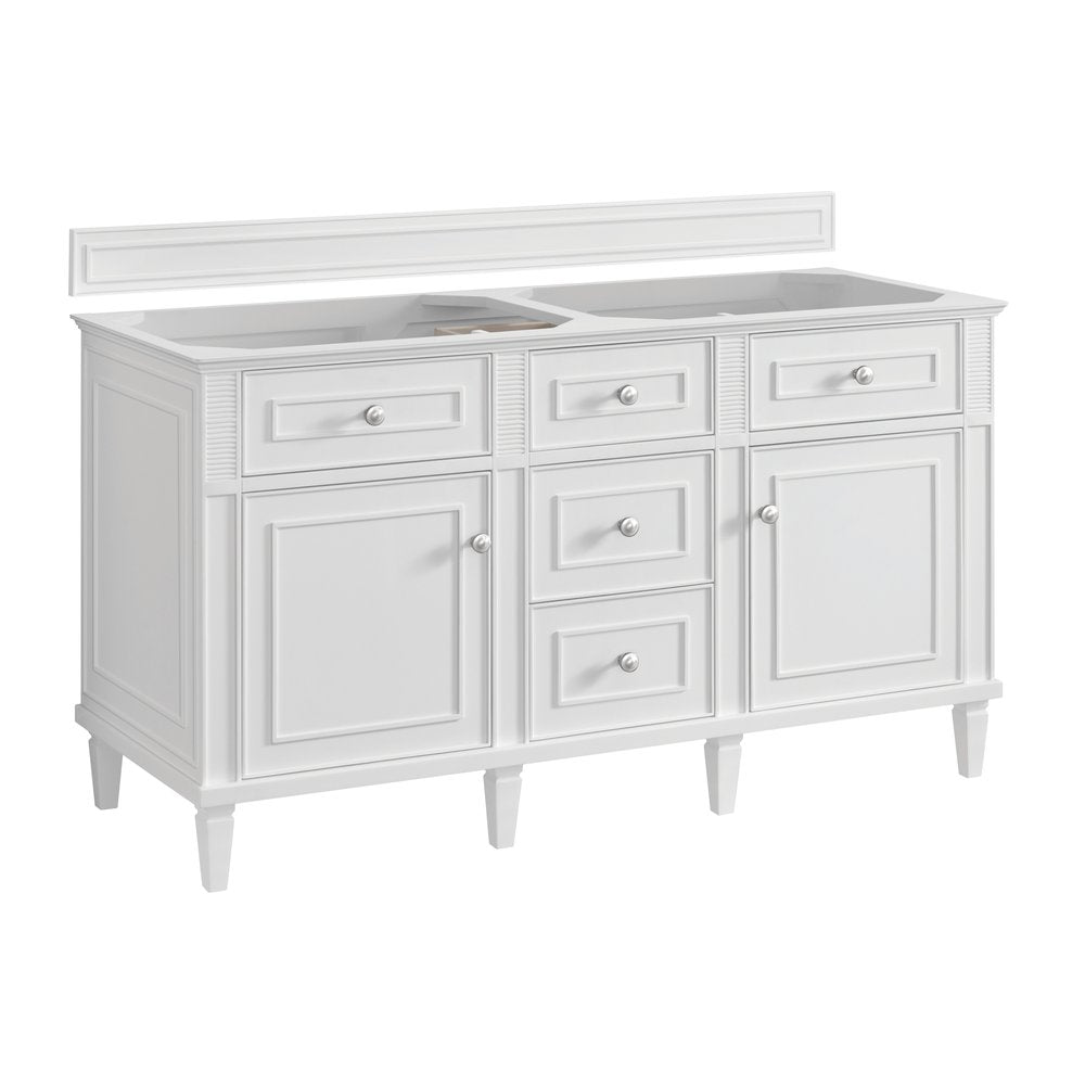 James Martin - Lorelai 60" Double Vanity, Bright White - 424-V60D-M-BW view 1
