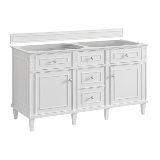 James Martin - Lorelai 60" Double Vanity, Bright White - 424-V60D-M-BW view 1