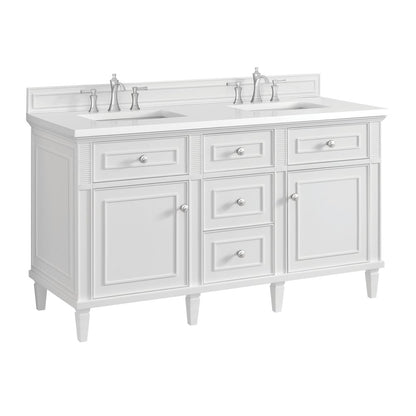 James Martin - Lorelai 60" Double Vanity, Bright White - 424-V60D-M-BW view 4