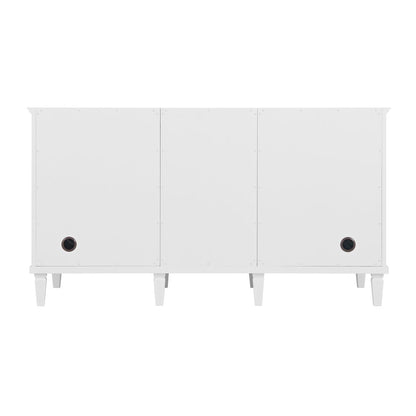 James Martin - Lorelai 60" Double Vanity, Bright White, w/ 3 CM Tajnar Eclos Top w/FreePower Wireless Charger - 424-V60D-BW-FTJR view 10