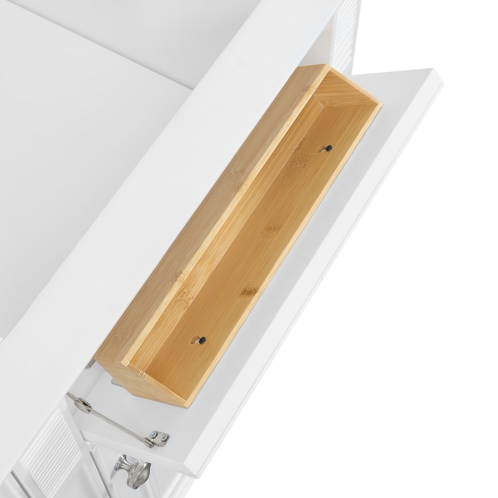 James Martin - Lorelai 60" Double Vanity, Bright White, w/ 3 CM Tajnar Eclos Top w/FreePower Wireless Charger - 424-V60D-BW-FTJR view 14