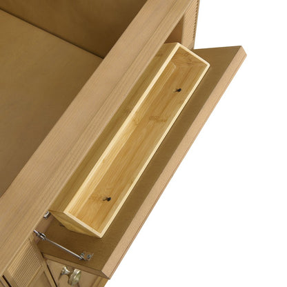 James Martin - Lorelai 60" Double Vanity, Light Natural Oak w/ 3 CM Eternal Jasmine Pearl Silestone Top - 424-V60D-LNO-3EJP view 14
