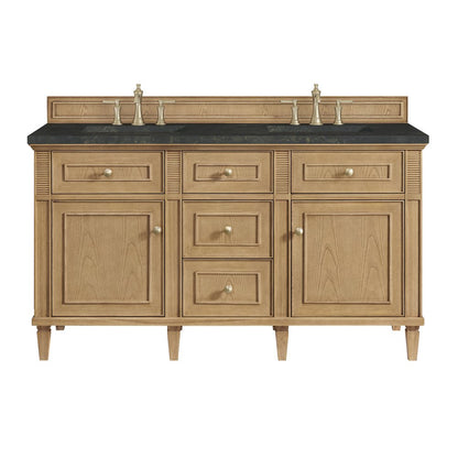 James Martin - Lorelai 60" Double Vanity, Light Natural Oak, w/ 3 CM Phantome Eclos Top - 424-V60D-LNO-3PHT view 1