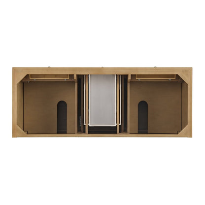 James Martin - Lorelai 60" Double Vanity, Light Natural Oak w/ 3 CM Victorian Silver Silestone Top w/FreePower Wireless Charger - 424-V60D-LNO-FVSL view 7