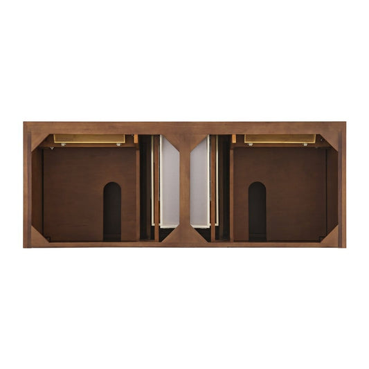 James Martin - Lorelai 60" Double Vanity, Mid-Century Walnut - 424-V60D-WLT view 2
