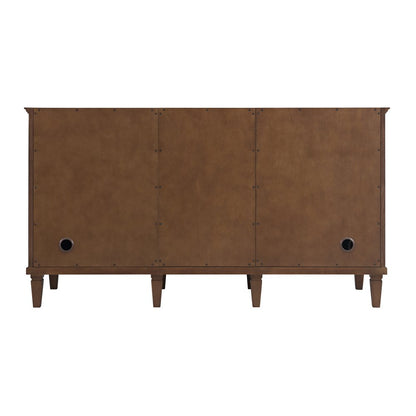 James Martin - Lorelai 60" Double Vanity, Mid-Century Walnut w/ 3 CM Parisien Bleu Silestone Top w/FreePower Wireless Charger - 424-V60D-WLT-FPBL view 10