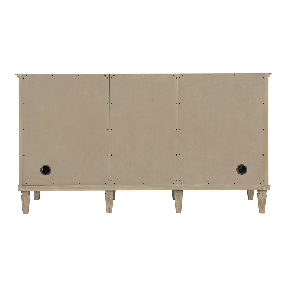 James Martin - Lorelai 60" Double Vanity, Whitewashed Oak w/ 3 CM Eternal Jasmine Pearl Silestone Top - 424-V60D-WWO-3EJP view 9