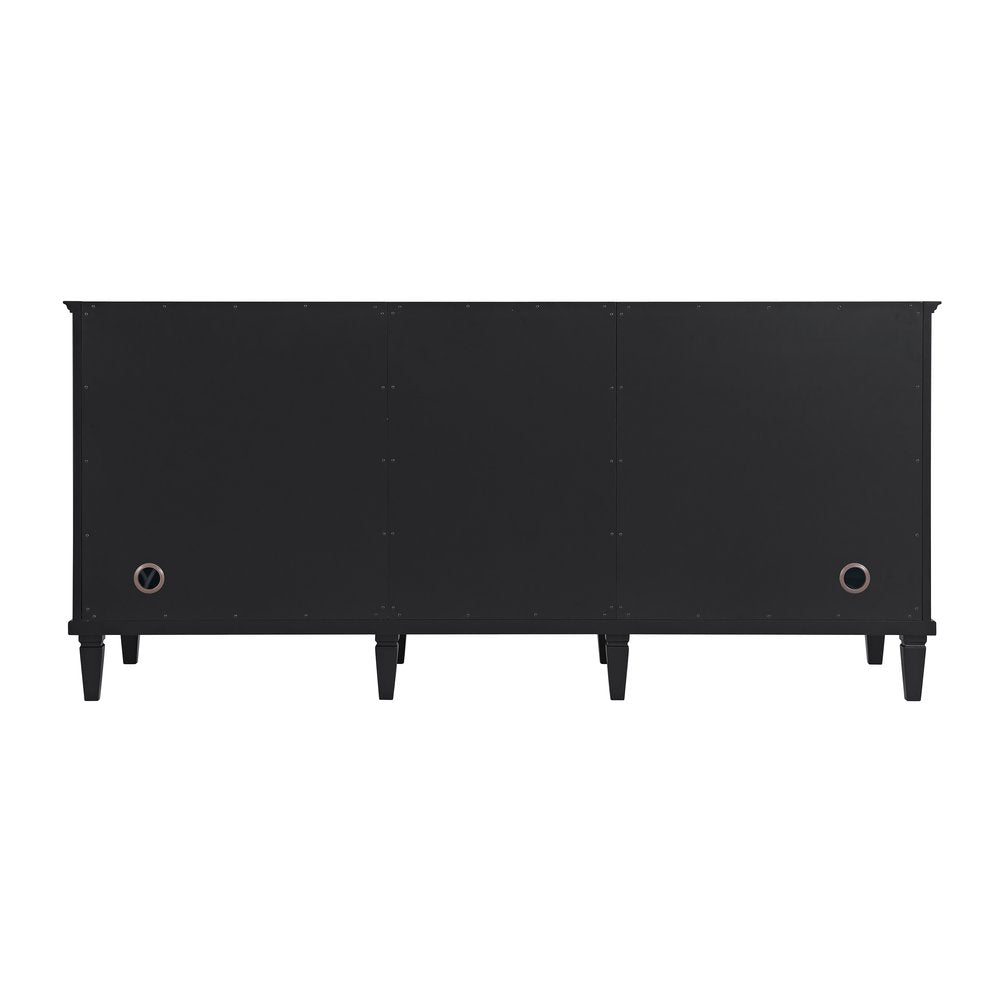James Martin - Lorelai 72" Double Vanity, Black Onyx w/ 3 CM Parisien Bleu Silestone Top w/FreePower Wireless Charger - 424-V72-BKO-FPBL view 10