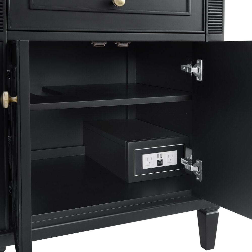 James Martin - Lorelai 72" Double Vanity, Black Onyx w/ 3 CM Victorian Silver Silestone Top - 424-V72-BKO-3VSL view 11
