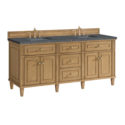 James Martin - Lorelai 72" Double Vanity, Light Natural Oak w/ 3 CM Parisien Bleu Silestone Top w/FreePower Wireless Charger - 424-V72-LNO-FPBL view 11