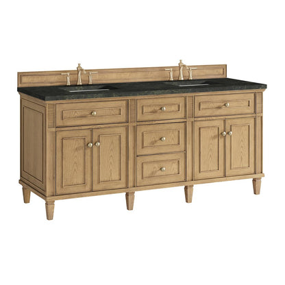 James Martin - Lorelai 72" Double Vanity, Light Natural Oak, w/ 3 CM Phantome Eclos Top - 424-V72-LNO-3PHT view 10