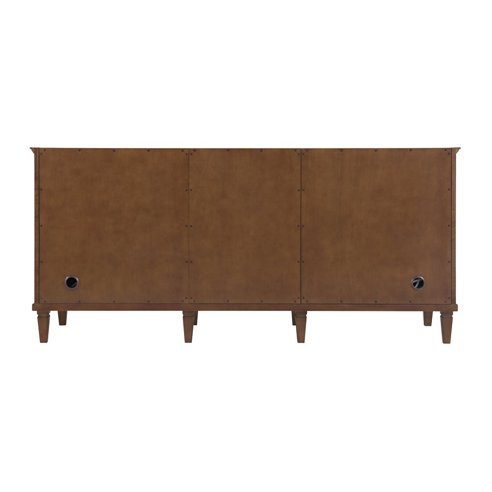 James Martin - Lorelai 72" Double Vanity, Mid-Century Walnut, w/ 3 CM Tajnar Eclos Top - 424-V72-WLT-3TJR view 9