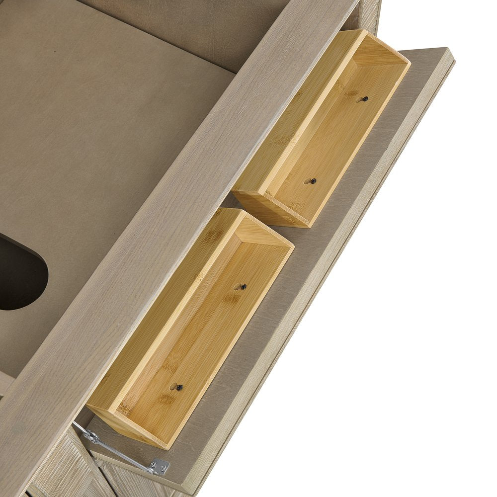 James Martin - Lorelai 72" Double Vanity, Whitewashed Oak w/ 3 CM Ethereal Noctis Silestone Top - 424-V72-WWO-3ENC view 14