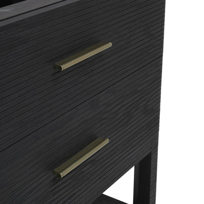 James Martin - Lucian 36" Single Vanity, Carbon Oak w/ 3 CM White Zeus Silestone Widespread Top - D704-V36-CBO-WWZ view 13