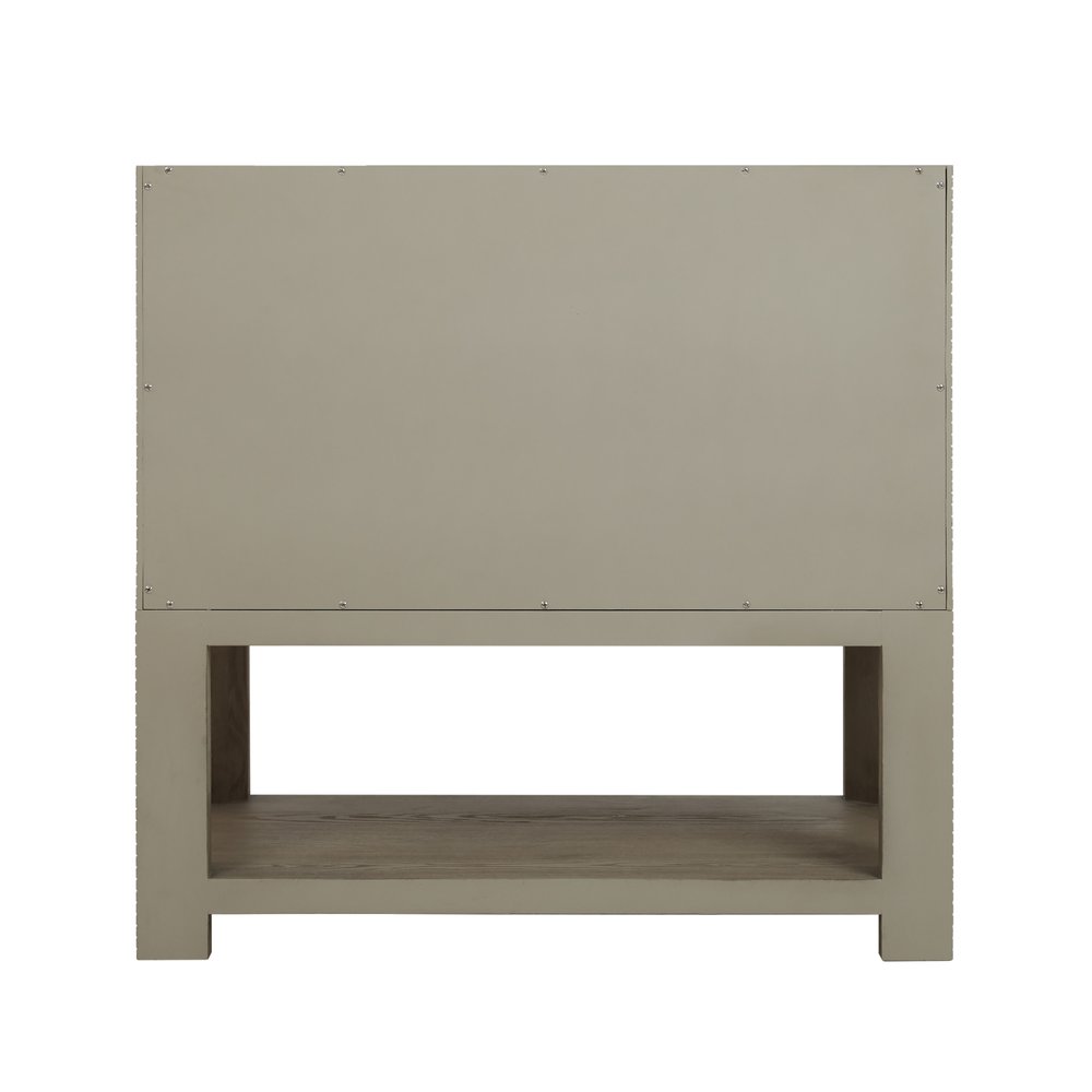 James Martin - Lucian 36" Single Vanity, Pebble Oak w/ 3 CM Victorian Silver Silestone Top - D704-V36-PBO-3VSL view 7