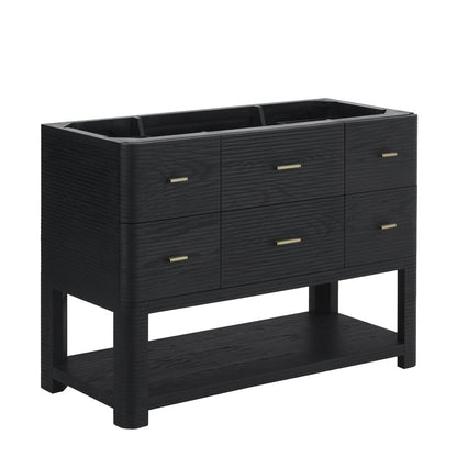 James Martin - Lucian 48" Single Vanity, Carbon Oak - D704-V48-CBO view 1