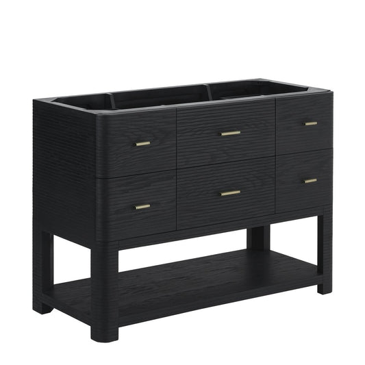 James Martin - Lucian 48" Single Vanity, Carbon Oak - D704-V48-CBO view 1