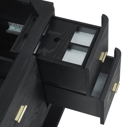 James Martin - Lucian 48" Single Vanity, Carbon Oak - D704-V48-CBO view 7