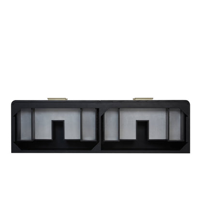 James Martin - Lucian 72" Double Vanity, Carbon Oak - D704-V72-CBO view 2