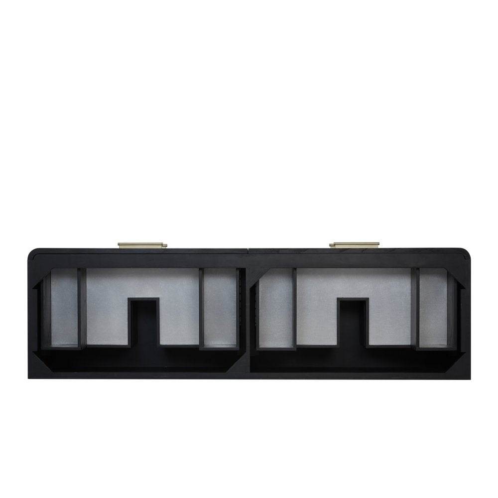 James Martin - Lucian 72" Double Vanity, Carbon Oak - D704-V72-M-CBO view 2
