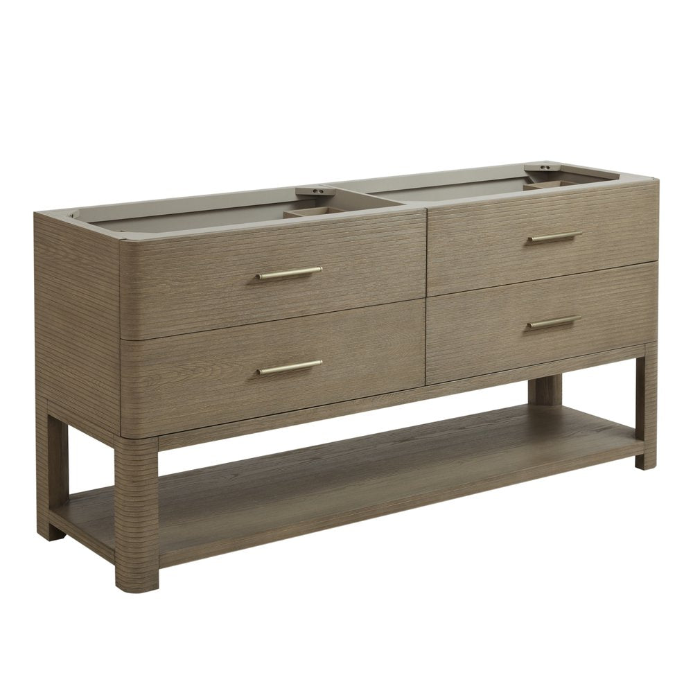 James Martin - Lucian 72" Double Vanity, Pebble Oak - D704-V72-M-PBO view 1