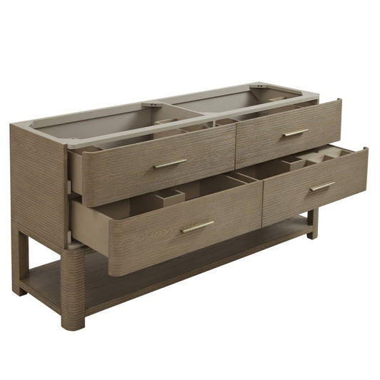 James Martin - Lucian 72" Double Vanity, Pebble Oak - D704-V72-M-PBO view 2