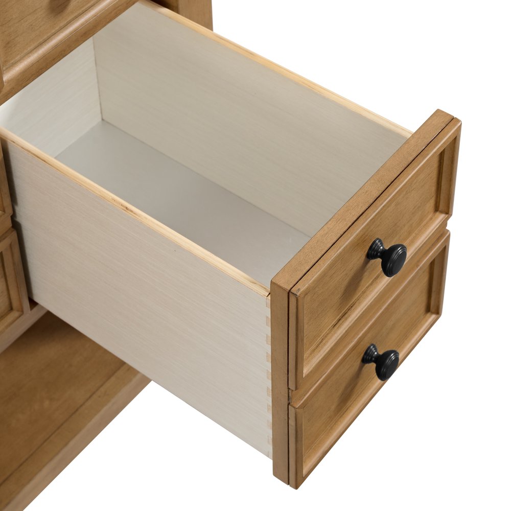 James Martin - Malibu 36" Single Vanity, Amber Birch w/ 3 CM Eternal Jasmine Pearl Top - 505-V36-AMB-3EJP view 14
