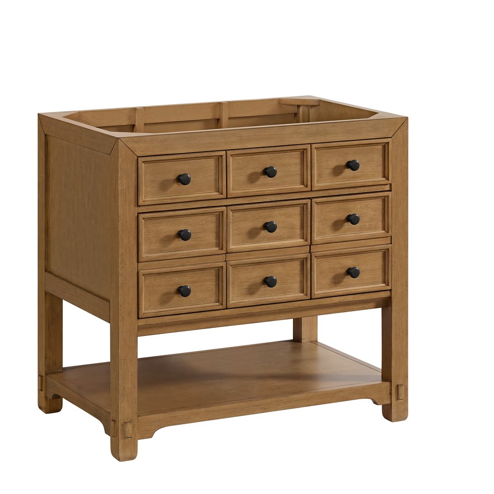 James Martin - Malibu 36" Single Vanity Cabinet, Amber Birch - 505-V36-AMB view 1