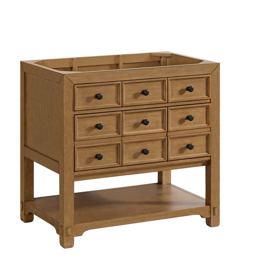 James Martin - Malibu 36" Single Vanity Cabinet, Amber Birch - 505-V36-AMB view 1