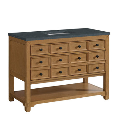James Martin - Malibu 48" Single Vanity, Amber Birch w/ 3 CM Charcoal Soapstone Silestone Top - 505-V48-AMB-3CSP view 10