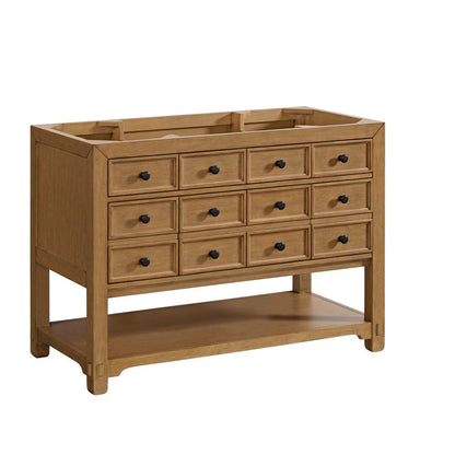 James Martin - Malibu 48" Single Vanity, Amber Birch w/ 3 CM Lime Delight Silestone Top - 505-V48-AMB-3LDL view 2