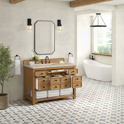 James Martin - Malibu 48" Single Vanity, Amber Birch, w/ 3 CM Tajnar Eclos Top - 505-V48-AMB-3TJR view 5