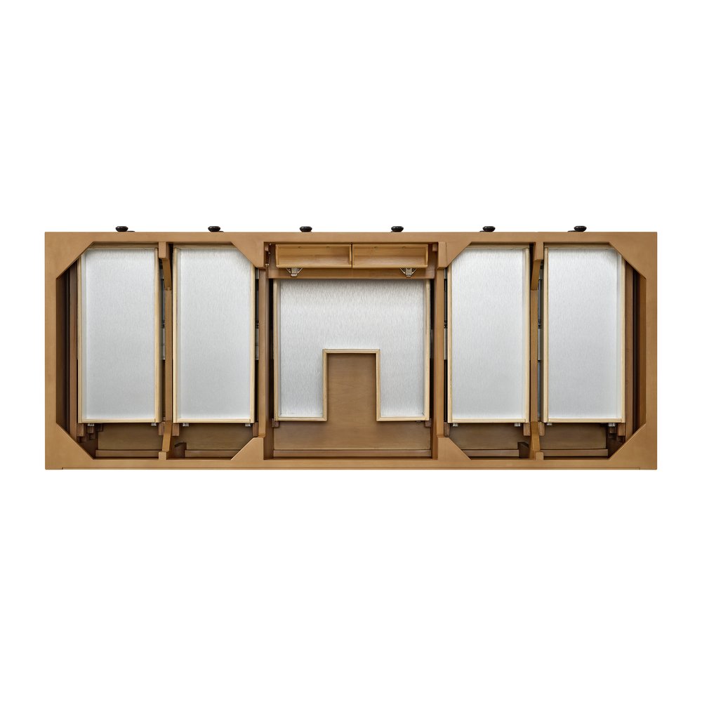 James Martin - Malibu 60" Single Vanity, Amber Birch, w/ 3 CM Phantome Eclos Top - 505-V60S-AMB-3PHT view 6