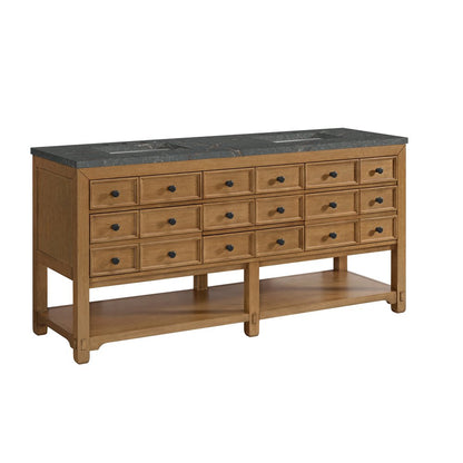 James Martin - Malibu 72" Double Vanity, Amber Birch w/ 3 CM Parisien Bleu Top - 505-V72-AMB-3PBL view 10