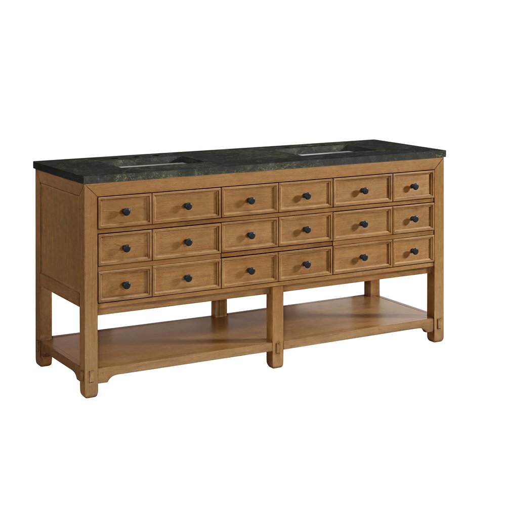 James Martin - Malibu 72" Double Vanity, Amber Birch, w/ 3 CM Phantome Eclos Top - 505-V72-AMB-3PHT view 10