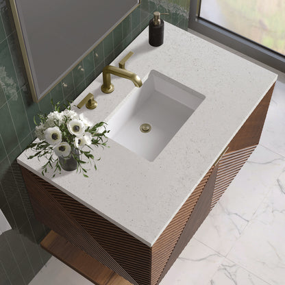 James Martin - Marcello 36" Single Vanity, Chestnut w/ 3 CM Lime Delight Top - D200-V36-CSN-3LDL view 4