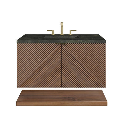 James Martin - Marcello 36" Single Vanity, Chestnut, w/ 3 CM Phantome Eclos Top - D200-V36-CSN-3PHT view 1